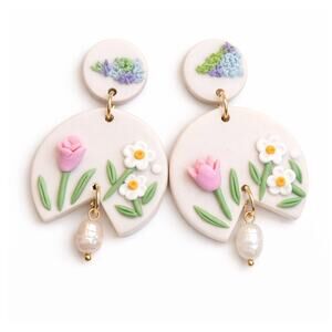 R147 New Earrings Floral R0000147